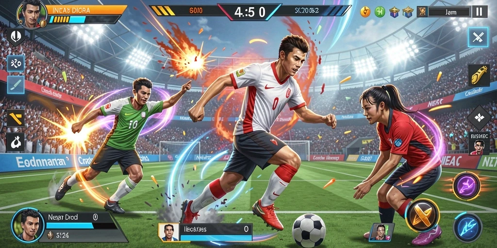 Gambaran interaksi antara pemain dalam mode multiplayer yang seru.