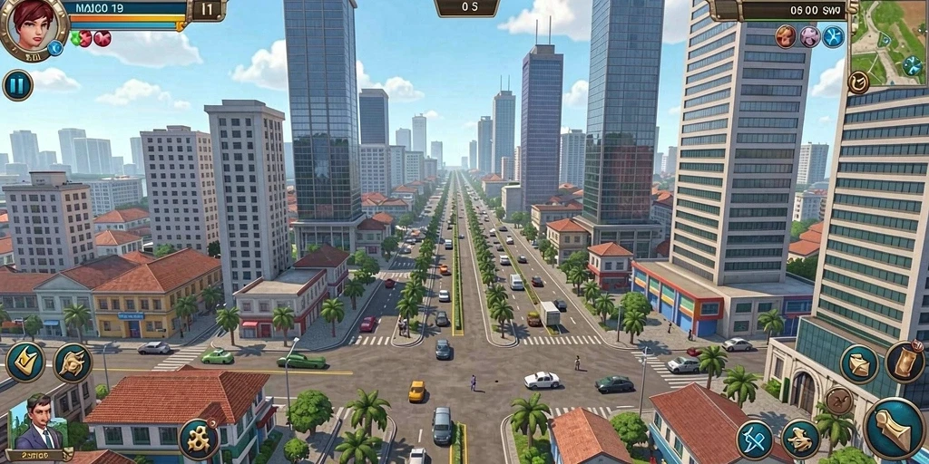 Mode multiplayer dengan pemain dari seluruh dunia.