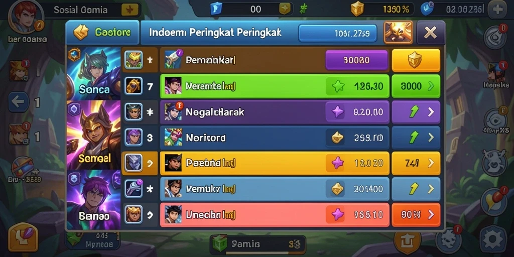 Leaderboard untuk bersaing dengan teman-teman.